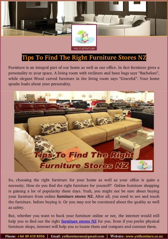 Tips to find the right furniture stores nz