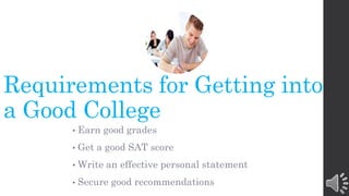 Tips To Get Admission In Your Dream College
