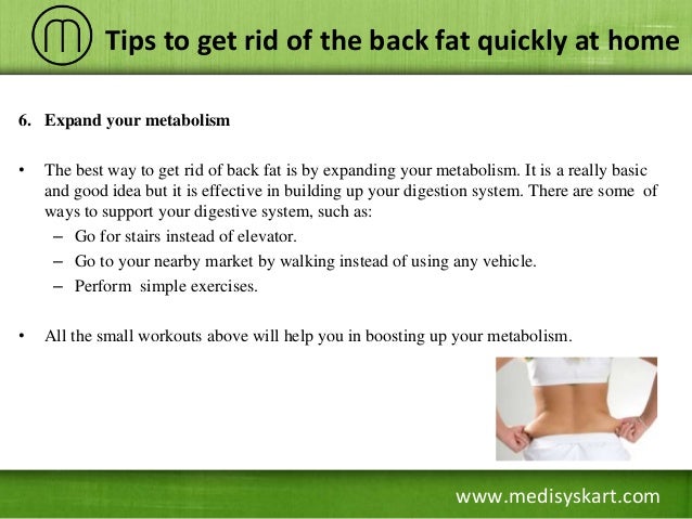 how to get rid of back fat at home fast