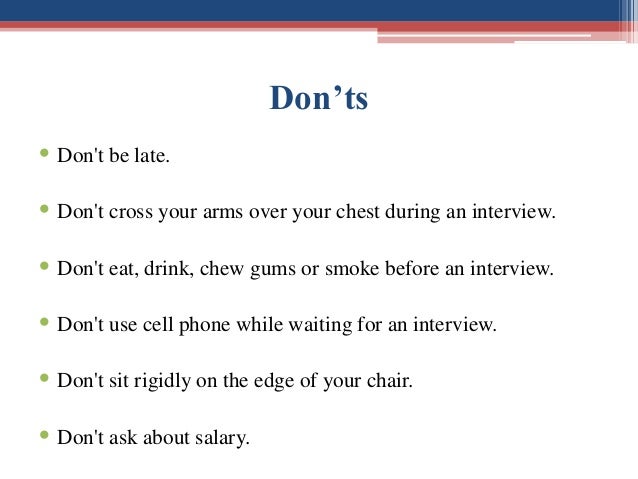 tips for first interview