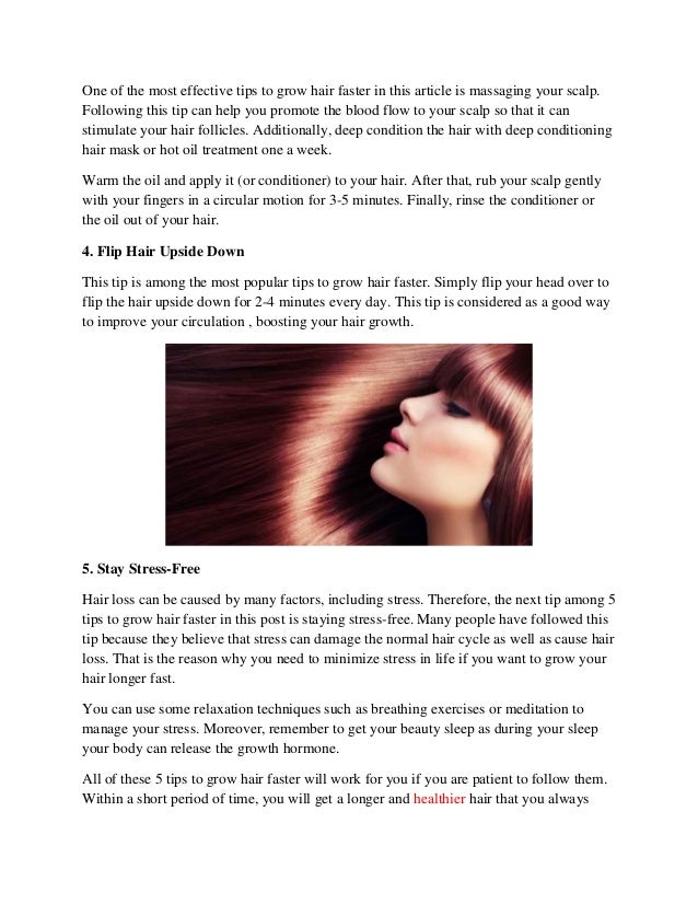Top 5 Tips To Grow Hair Faster Make Hair Longer Fast Top 5 Tips To Grow Hair Faster Make Hair Longer Fast