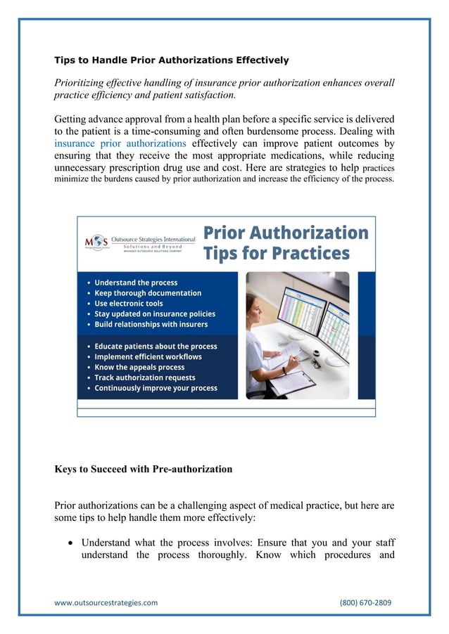 Tips to Handle Prior Authorizations Effectively PDF