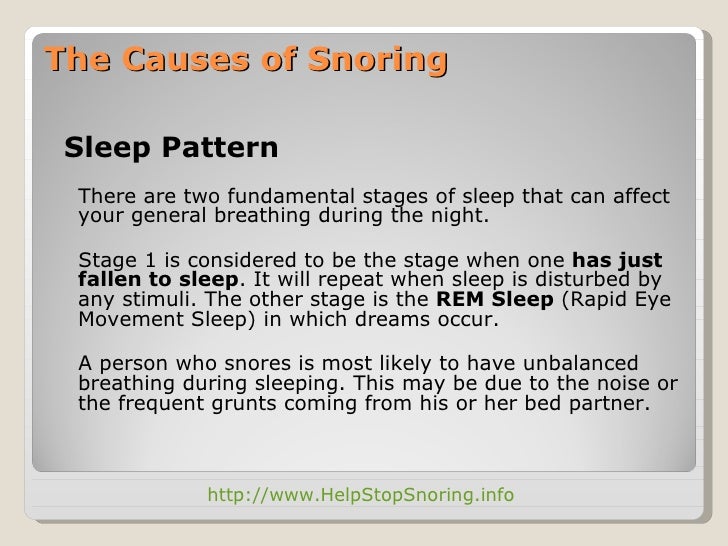 Tips To Help Stop Snoring What Causes Snoring and How To Cure It