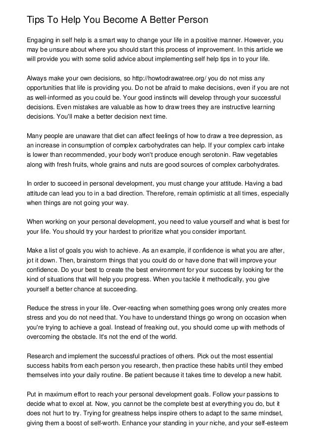 Tips To Help You Become A Better Person