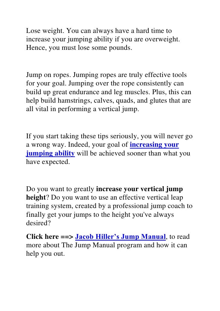 Tips to help you increase jumping ability vertical jump training methods