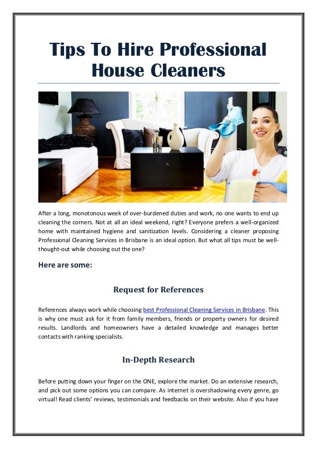 professional house cleaning products