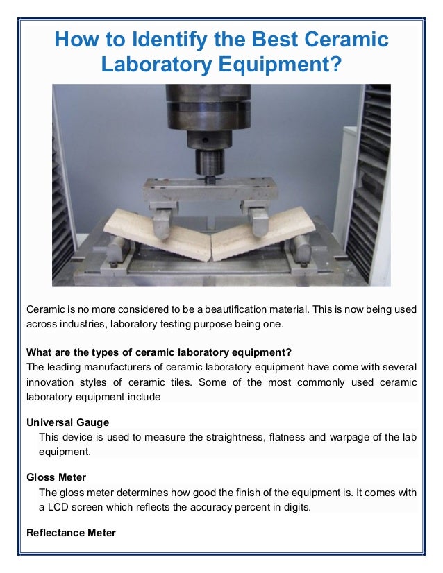 Tips to identify the best ceramic laboratory equipment