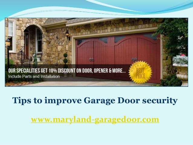 Tips To Improve Garage Door Security