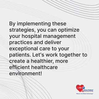 Tips on how to Improve Hospital Management | PDF