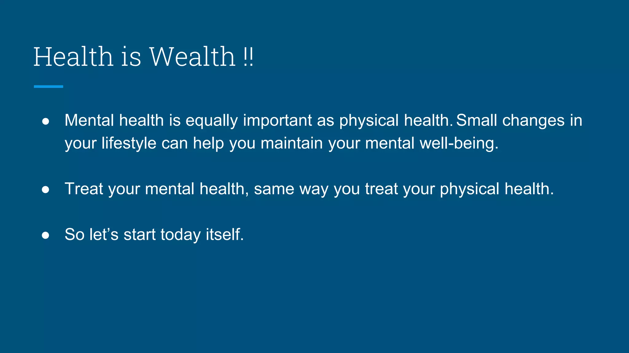 Tips to improve mental health | PPTX