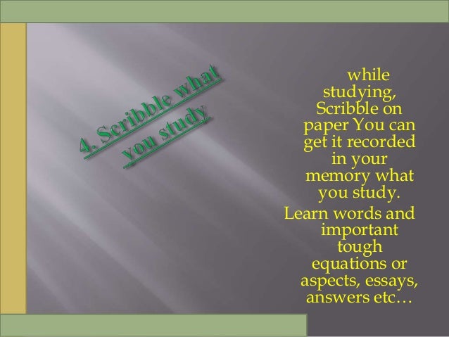 Increase brain power before exam picture 2