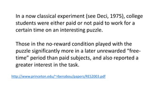 Motivation is the act or process of 
providing a motive that causes a 
person to take some action. 
http://www.jblearning.com/samples/076373473X/3473X_CH02_4759.pdf 
 