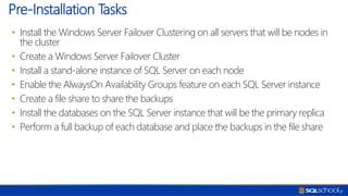 Tips to install and manage always on availability groups in sql server ...