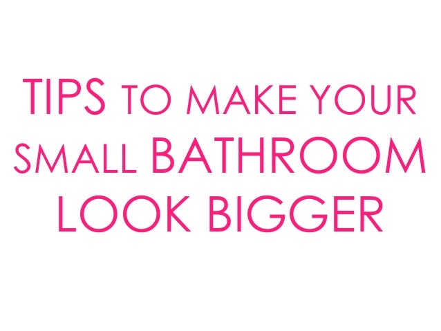  Small  Bathroom  Remodeling Tips 