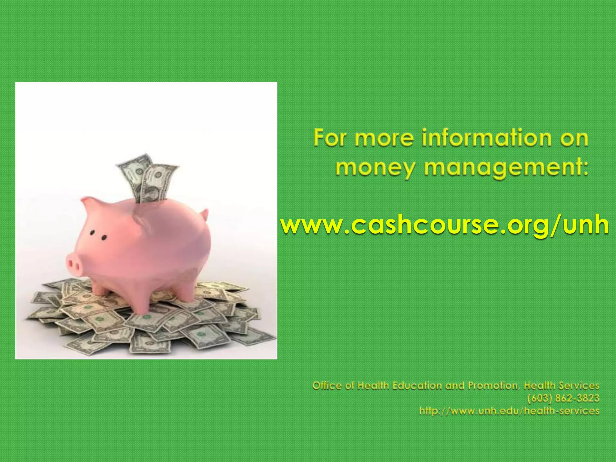 Tips To Manage Your Money | PPTX