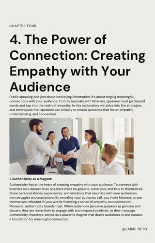Speaking Creating Connection TIPS to Master Public Speaking - including youtube and podcasts - free ...