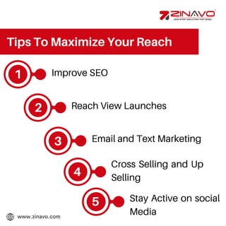 Tips To Maximize Your Reach - Zinavo Technologies PDF
