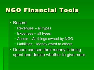 Financial Management Training 10.20.2010