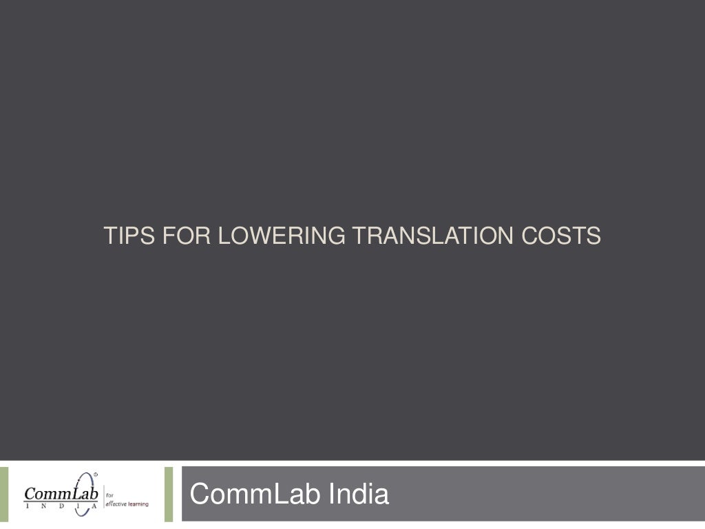 Tips to Reduce Translation Costs of Elearning Courses