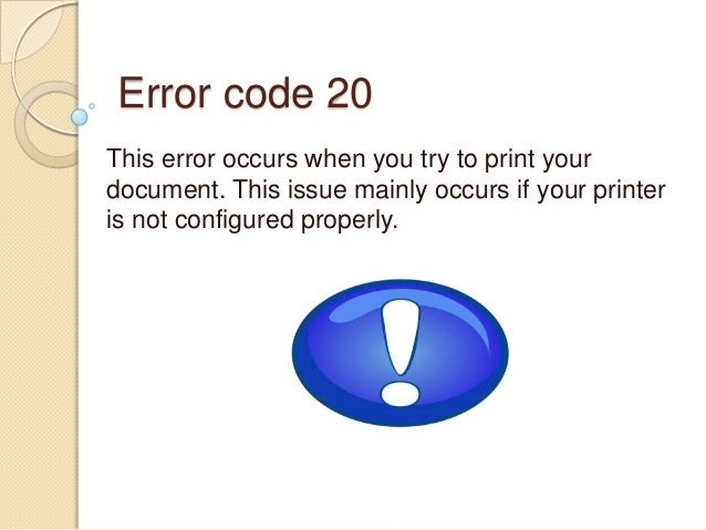 What are the HP printer error codes?