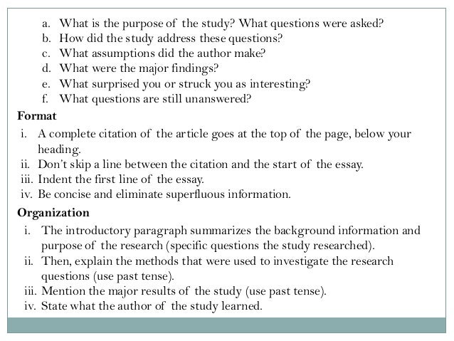 how to write a critique paper on a journal article