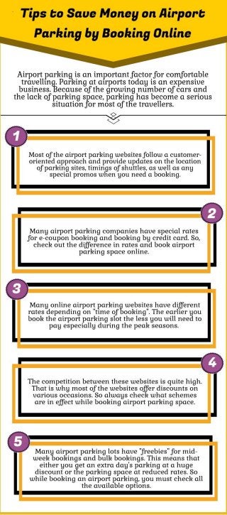 Tips to Save Money on Airport Parking by Booking Online