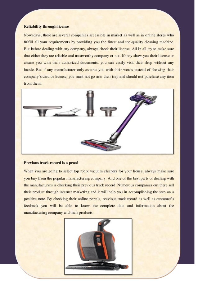 Tips to select the useful and top robot vacuum cleaners manufacturers