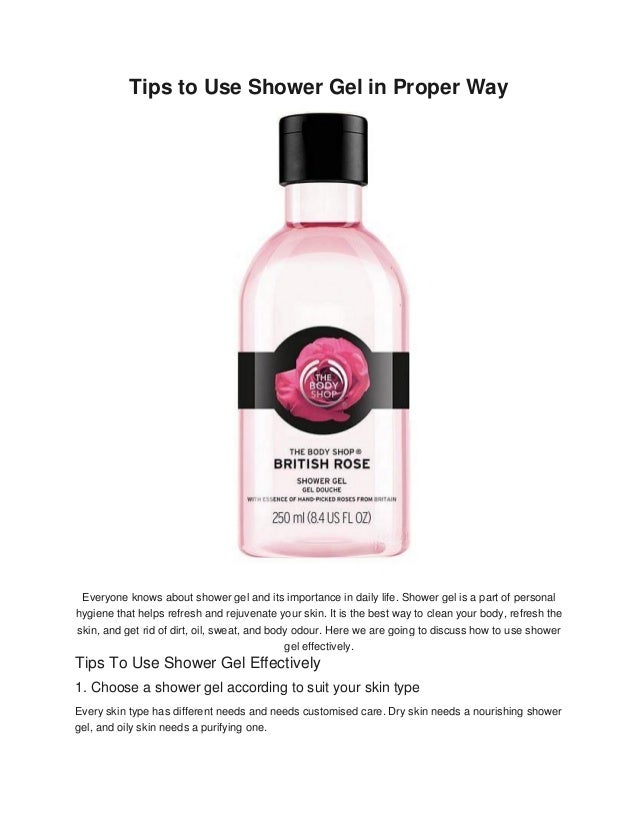 Tips to Use Shower Gel in Proper Way.pdf