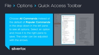 PowerPoint Quick Access Toolbar | PPTX