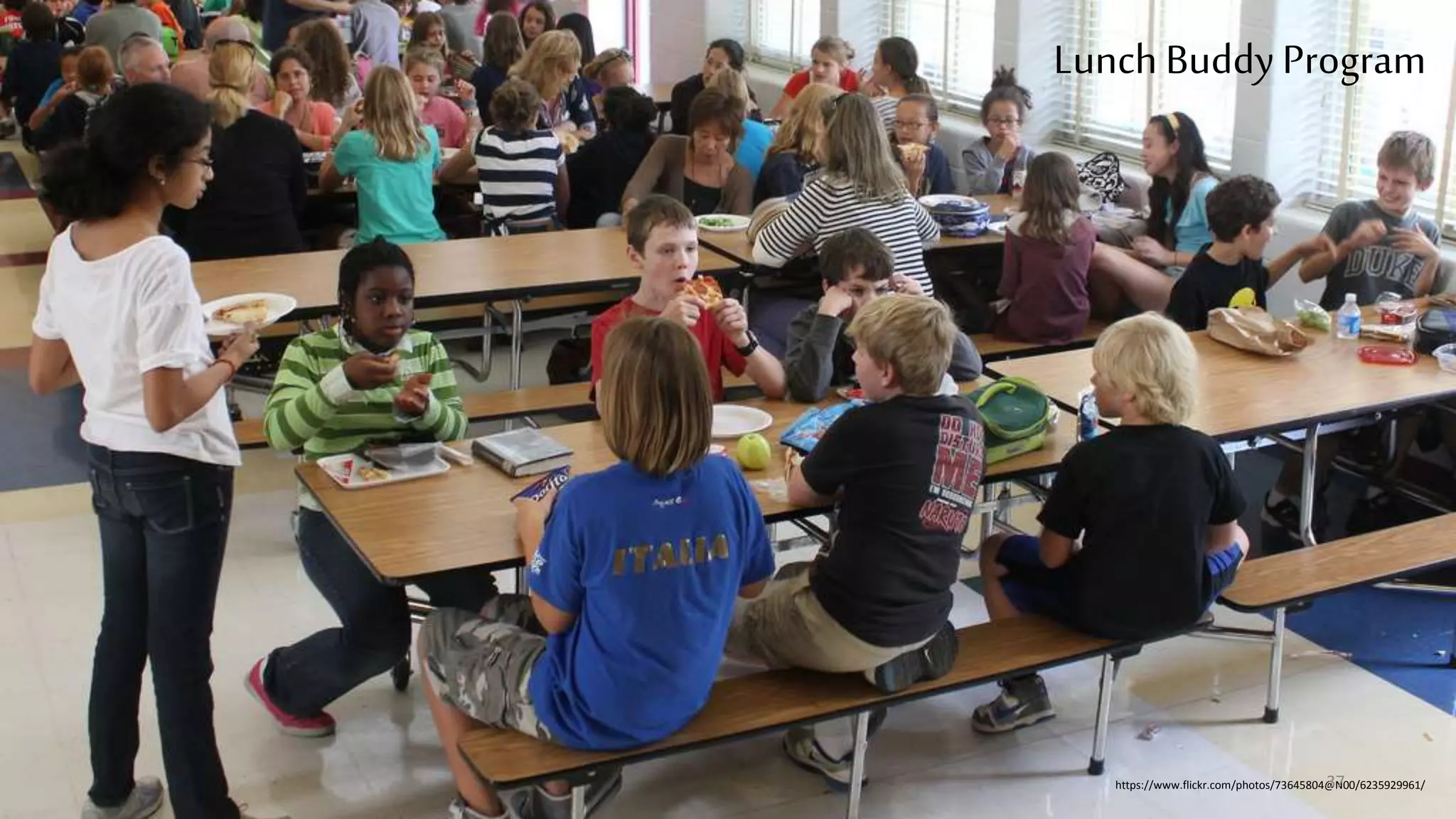 Lunch BuddyProgram
https://www.flickr.com/photos/73645804@N00/6235929961/37
 