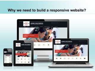 Why we need to build a responsive website? 
 