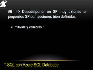 T-SQL con Azure SQL Database
 