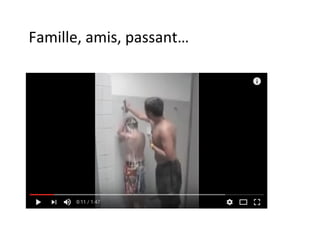 Famille,	amis,	passant…	
 