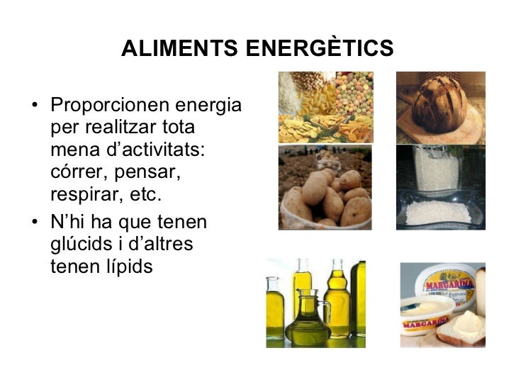 Resultado de imagen de aliments energetics
