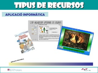 TIPUS DE RECURSOS APLICACIÓ INFORMÀTICA aplicació informàtica 