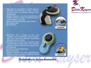 Rotuladoras dymo manuales 