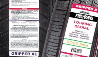 Étiquettes pour pneus