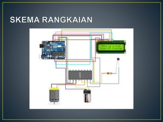 KONTROL TIRAI OTOMATIS MENGGUNAKAN LDR SENSOR DAN ARDUINO UNO | PPTX
