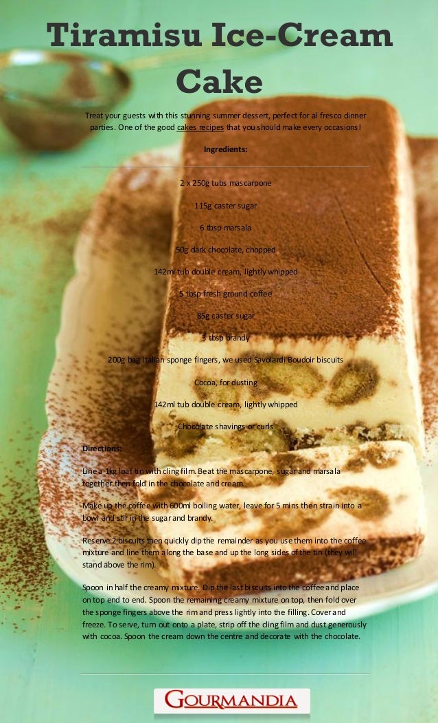 Tiramisu Ice Cream Cake Tiramisu Ice Cream Cake