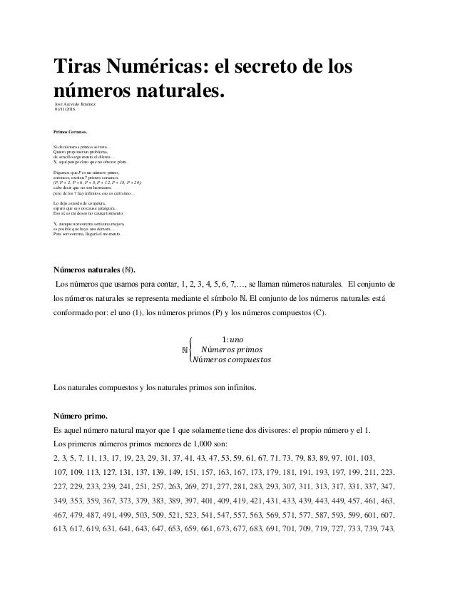 Tiras Numericas