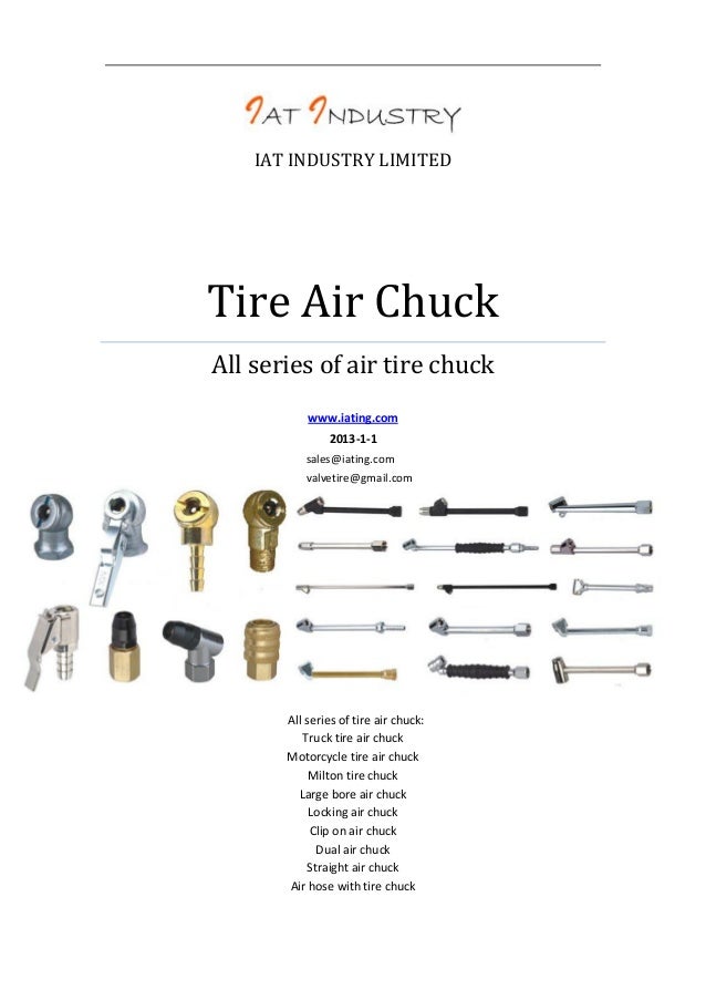 Tire air chuck