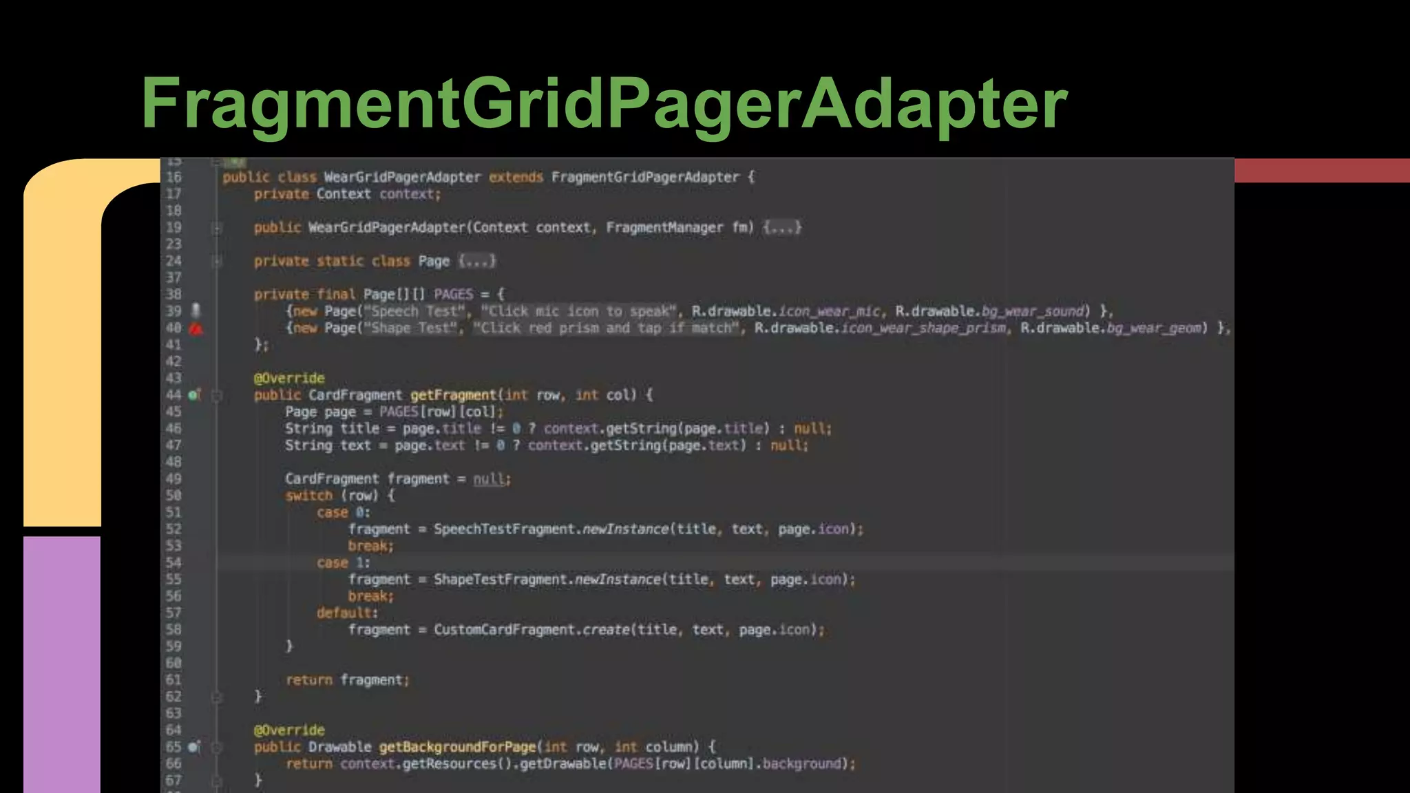 FragmentGridPagerAdapter
 