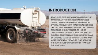 Innovative Modern Dust Control Solutions for Safer, Sustainable Roads | PDF