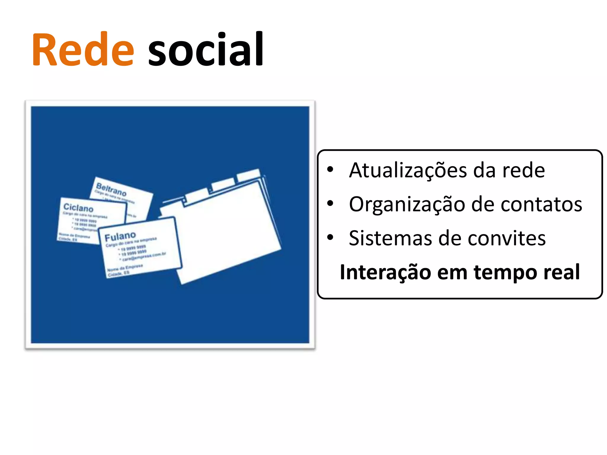 Rede socialAtualizações da rede