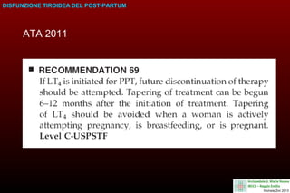 DISFUNZIONE TIROIDEA DEL POST-PARTUM

ATA 2011

 