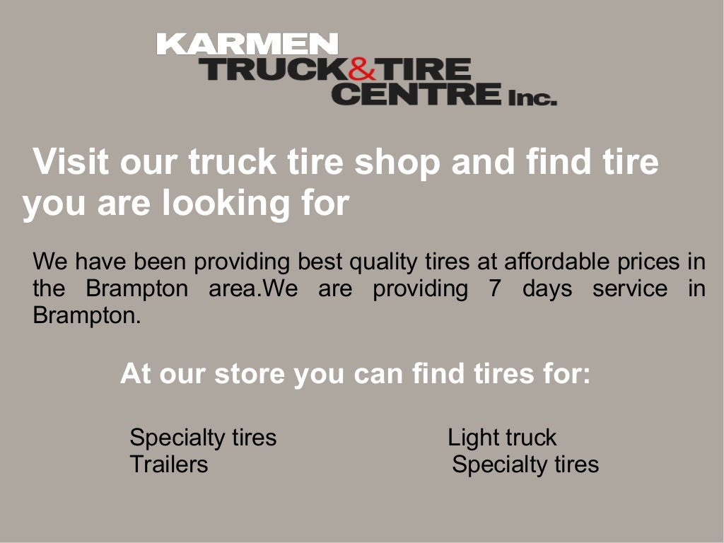 Tire Repair And Relacement Store In Brampton