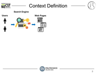 3
Context Definition
Search Engine
Web PagesUsers
 