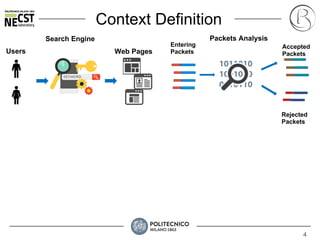 4
Context Definition
Search Engine
Web Pages
Packets Analysis
Accepted
Packets
Rejected
Packets
Entering
PacketsUsers
 