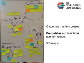 Globalcode – Open4education
O que nos mantém presos
Conquistas e coisas boas
que tem rolado.
3 Desejos
 