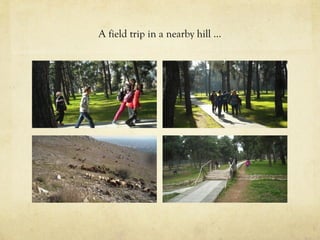 A field trip in a nearby hill …
 